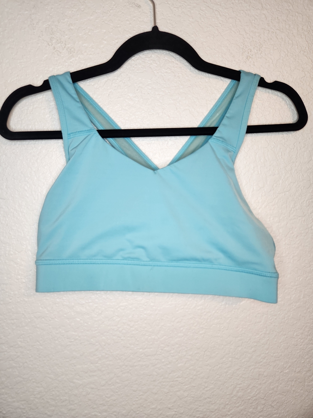 Avia Turquoise Sports Bra With Crisscross Back Size L 12 14